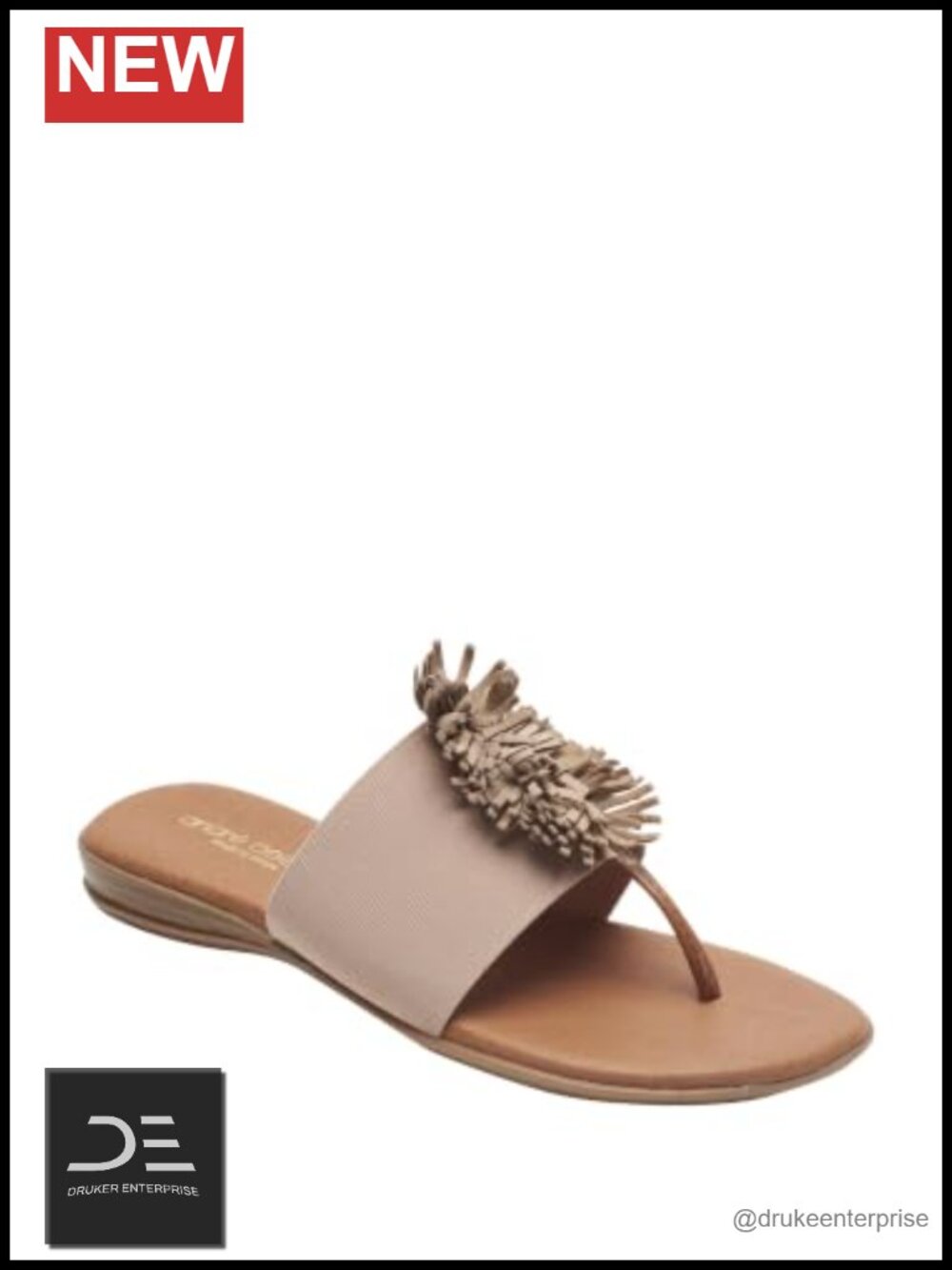 Women's Leather Fringe Slide Sandals - Breathable, Lightweight Casual Flip Flops